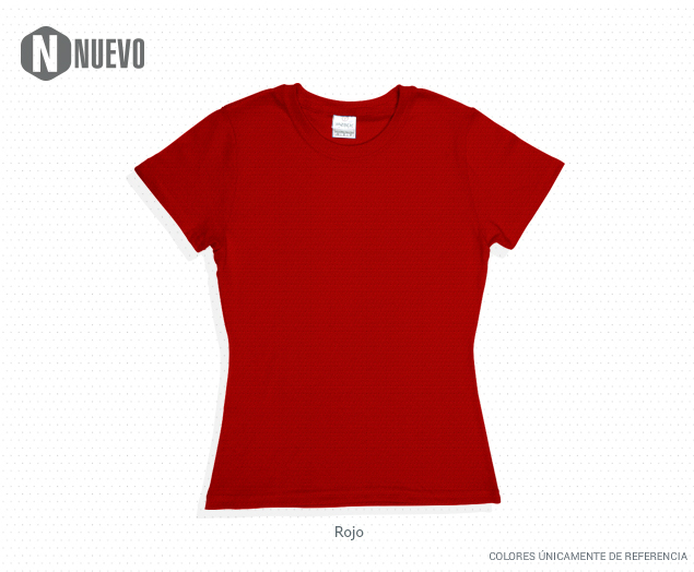 Playera roja lisa sales